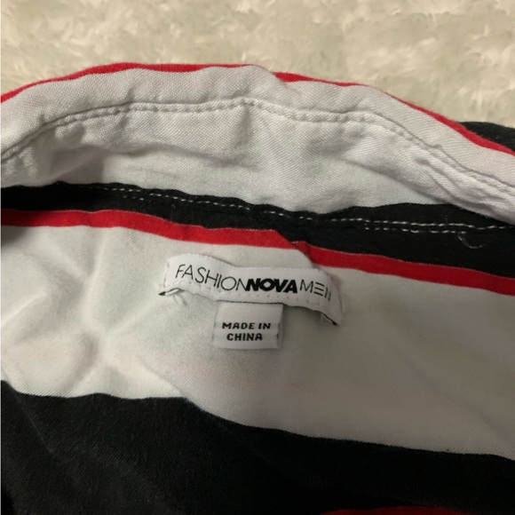 Mens cherry blossom short sleeve woven top - Picture 9 of 9